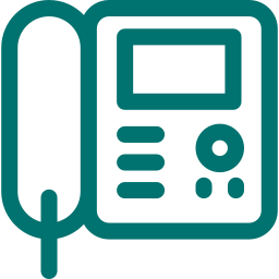 Instalación y reparación de videoporteros Icono de teléfono fijo verde minimalista